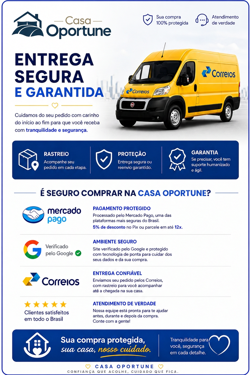 Informações de entrega segura Casa Oportune
